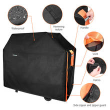 Waterproof BBQ Grill Cover 300D Heavy Duty  Black Outdoor Garden Dust Rain Protective Barbeque Cover Grill BBQ Accessories 2024 - купить недорого