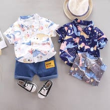 Summer Children Clothing Boys Casual Sport 2 pcs/Set T-shirt Pants Single Breasted Infant Outfit Kids Clothes Suit Tracksuits 2024 - buy cheap