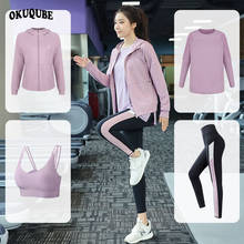 Women Sportswear 4pcs Hooded Gym Clothes Breathable Workout Clothes Quality Yoga Jogging Gym Training Running Sports Sets L-4XL 2024 - buy cheap