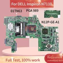 CN-01TN63 01TN63 Para DELL Vostro 3750 V3750 GT525M 1GB PGA989 HM67 DAV03AMB8E0 DAV03AMB8E1 Notebook Mainboard Laptop Motherboard 2024 - compre barato