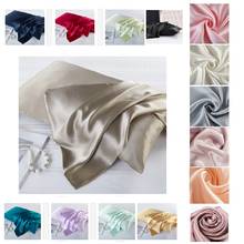 15 colors 100% Natural Mulberry Silk Pillowcase Zipper Pillowcases Real Silk Pillow Case Cover Satin For Home Hotel Bedding 2024 - buy cheap