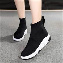 2021 Designer Sock Shoes Women Platform Sneakers Fashion Shoes Black Womens Trainers Runner Casual Shoe Silver Tenis Feminino 2024 - buy cheap