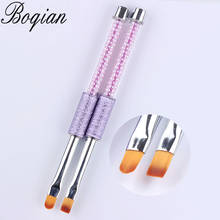 BQAN Nail Flat Brush Nail Art Painting Pen Brush UV Gel Polish Gradient Color pearl Crystal Acrylic Nail 2024 - buy cheap