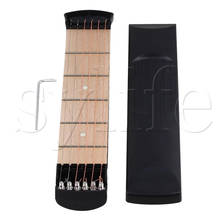 Black Pocket Guitar 6 Fret 6 Strings Trainer Tool for Left Handed 2024 - buy cheap