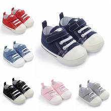 Zapatos de moda para recién nacidos, zapatillas de lona informales para primeros pasos, suela antideslizante suave, color blanco, Unisex 2024 - compra barato