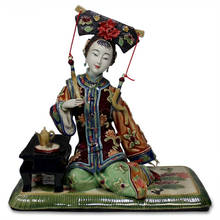 Estatua de cerámica de mujer china antigua, figura artesanal coleccionable de porcelana, decoración VINTAGE para el hogar R2407 2024 - compra barato