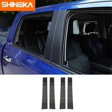 SHINEKA Carbon Fiber Car Window Pillar Post Molding Protector Trim Stickers Exterior Accessories For Dodge RAM 1500 2010-2017 2024 - buy cheap