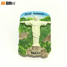 Brazil World Tourism Refrigerator Resin Savior Souvenirs Rio DE Janeiro 3D Fridge Magnet Sticker Travel Souvenir Home Decoration 2024 - buy cheap