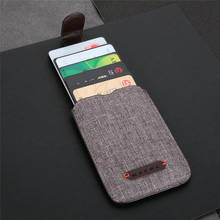 Etiqueta adesiva de bolso de crédito, da moda em lona para celular, suporte de cartão, capa para iphone samsung xiaomi 2024 - compre barato