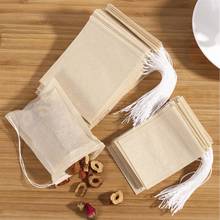 300PCS Drawstring Tea Bags Empty Tea Pouch Filter Paper Bags for Loose Leaf Tea Powder Herbs Spice - 5x7cm 2024 - buy cheap