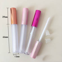 2.5ml Plastic Frosted Lip Gloss Tube Empty Lip Balm Container With Purple Lid Clear Lipgloss Refillable Rose Gold Lipstick Tools 2024 - buy cheap