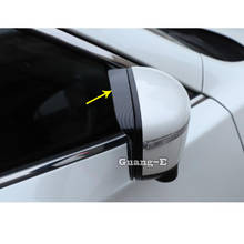 Для Nissan Qashqai 2019 2020 Автомобильное зеркало заднего вида боковое стекло Обшивка Рамы дождь щит солнцезащитный козырек абажур ABS 2024 - купить недорого