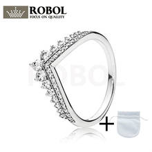 197736CZ 2021 New Style 100% 925 Sterling Silver Crown Ring for Ladies Both Fashionable and Attractive Free Wholesale Shipping 2024 - buy cheap