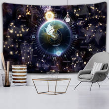 Galaxy space tapestry star star wall hanging Hippie retro home decoration Yoga beach mat TAPIZ witchcraft tapestry 2024 - buy cheap