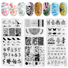 PICT You Square Stamping Plates Animal Christmas Plate  Stainless Steel Nail Design Stencil Tools Nail Image Plate 50 Patterns 2022 - buy cheap