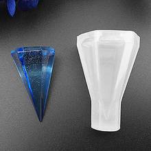 Molde de silicone cone diy 3d, forma para pingente de resina, joia, artesanato, ferramenta de confecção 2024 - compre barato