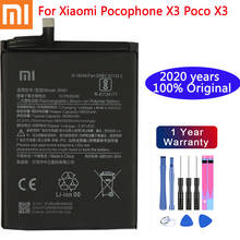 BN61 2020 years Original Xiao Mi Phone Battery 6000mAh For Xiaomi Pocophone X3 Poco X3 High Capacity Replacement Battery 2024 - buy cheap