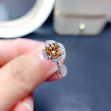 2021 nova moda cristal zircon chunky morganite pedra anéis de casamento bandas para mulheres flor anel ajustável em massa jóias coreanas 2024 - compre barato