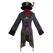 Genshin-Disfraz de Impact Hu Tao, traje de Cosplay con sombrero, traje de Carnaval para Halloween 2024 - compra barato