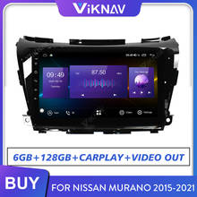 Radio con GPS para coche, reproductor Multimedia con Android, 128GB, 2 Din, grabadora de cinta, para Nissan Murano 2015-2020 2024 - compra barato