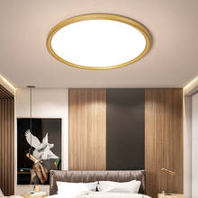 Lámpara de techo Led moderna montada en superficie, luminarias de anillos dorados, negros y blancos, para sala de estar y dormitorio 2024 - compra barato