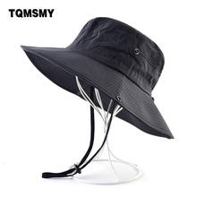 TQMSMY Sun Hat For Men Summer Breathable Bob Caps Men's Wide Brim Bucket Hats Beach Sun Protction Sunbonnet Fisherman Hat TME156 2024 - buy cheap