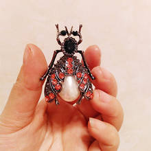 Retro beetle longhorn beetle ladybug bee insect brooch men and women shirt animal clothing accessories badge brooches gift 2024 - buy cheap