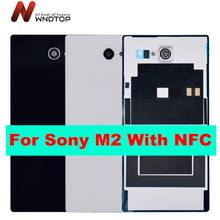 4.8" For SONY Xperia M2 Aqua Back Battery Cover Rear Door Housing Case With NFC Replacement For SONY Xperia M2 Battery Cover 2024 - buy cheap