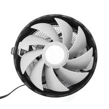 RGB LED Colorful Light Heatsink Fan Silent CPU Cooler Cooling Fan for INtel LGA 775/1155/1156 Amd AM2/AM3 Series Desktop Compute 2024 - buy cheap