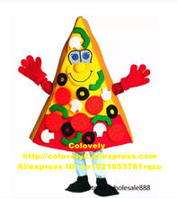 Disfraz de Mascota de personaje de dibujos animados para adulto, tarta de Pizza amarilla, tarta, gato, nariz pequeña, ojos grandes, 9929 FS 2024 - compra barato