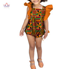 2021 African-clothing-for-children Dashiki Traditional Cotton Cloth Matching Africa Print Children Summer Jumpsuit BRW WYT174 2024 - buy cheap
