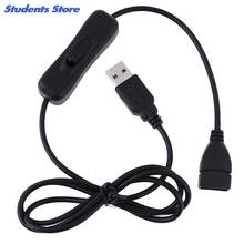 Electronics Date Converting 1M USB Cable Male to Female Switch ON OFF Cable Toggle LED Lamp Power Line Black 2024 - buy cheap