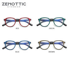 ZENOTTIC-gafas de lectura con luz azul para hombre, lentes cuadradas Retro para juegos de ordenador, dioptrías para presbicia, lectores, 4 Uds. 2024 - compra barato