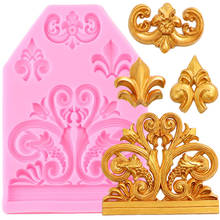 European Baroque Relief Border Silicone Molds Frame Cupcake Topper Fondant Cake Decorating Tools Candy Chocolate Gumpaste Moulds 2024 - buy cheap