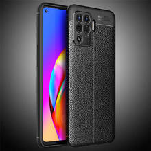For OPPO A94 4G 5G Case Luxury Litchi Striae Full Soft Silicone Cover Case For Oppo A94 A 94 OppoA94 Phone Cases 2024 - buy cheap