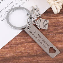 New Home Keychain 2020 2021 Housewarming Gift For New Homeowner House Keyring Moving In Key Chain Jewelry From Real Estate Agent 2024 - buy cheap