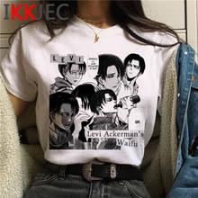 Camiseta de "Attack on Titan" para mujer, playera de Shingeki No Kyojin, Camisetas estampadas para mujer, ropa japonesa harajuku kawaii 2024 - compra barato