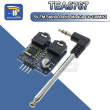 TEA5767 FM Stereo Radio Module 5V for Arduino Radio 76-108MHZ I2C communication With Free Cable Antenna 2024 - buy cheap