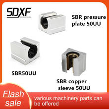 1PCS standard open-box linear sliding bearing SBR50UU / copper sleeve / linear circle / pressure plate 2024 - buy cheap