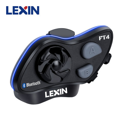 Lexin FT4 1 шт. 1-4 мотоциклист Bluetooth переговорное устройство для мотоциклетного шлема с FM-радио для мотоцикла/внедорожн 2022 - купить недорого