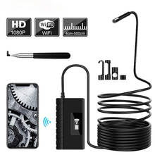 5.5mm Telescoping Wifi Endoscope Camera 1080P HD Semi-Rigid Snake Camera USB Endoscope Borescope IOS Endoscope For Iphone Tablet 2024 - buy cheap