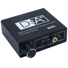 Hifi DAC Amp Digital a analógico, convertidor de Audio RCA 3,5mm, amplificador de auriculares Toslink, salida Coaxial óptica 2024 - compra barato