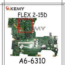 Placa-mãe do portátil para lenovo ideapad flex 2-15d A6-6310 mainboard 5b20g00850 13310-1 448.01001.0011 2024 - compre barato