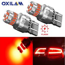 OXILAM 2Pcs Flash Red 7443 T20 Led Lamp W21/5W WY21W Led Brake Light Tail Lamp For Honda Crv 2 3 Civic Accord 6 3 8 Error Free 2024 - buy cheap