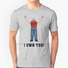 ¡Te quiero! Camiseta de algodón 1987 puro para hombres, camisa con brazo de lucha de los años 80, con estampado de Lincoln Hawk Hawks, Blaster, Bull, Cult Retro, 100% 2024 - compra barato