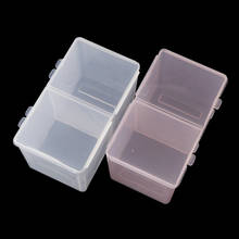 1 шт. Гель-лак для чистки ногтей ватный тампон розовый прозрачный цветной ящик для хранения коробка с отсеками органайзер для дизайна ногтей 2024 - купить недорого