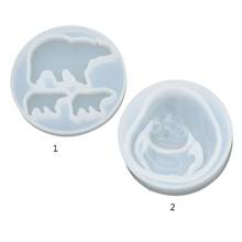 Cute Cartoon DIY Silicone Molds Jewelry Pendant Making UV Resin Epoxy Mould 2024 - buy cheap
