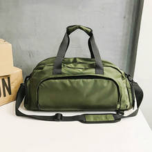 2020 Men Travel Handbag Multi-pocket Sports Gym Bag Nylon Shoulder Bags Multifunctional Large Messenger Bag Black Green XA379F 2024 - buy cheap