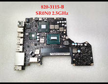 Placa mãe para macbook, alta qualidade, 820-3115-b, para macbook pro, 13 polegadas, a1278, placa lógica i5 sr0n0, 2.5ghz, placa principal 2012, md101, md102 2024 - compre barato