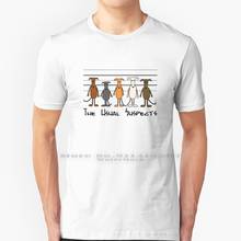 The Usual Suspects T Shirt 100% Pure Cotton Galgo Greyhound Sighthound Dog Animal Lobitos Whippet Magyar Agar Windspiel Hund 2024 - buy cheap